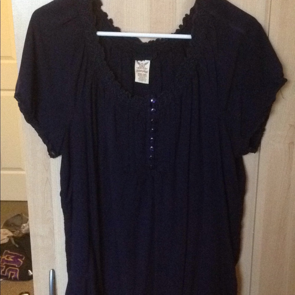 Navy blue blouse